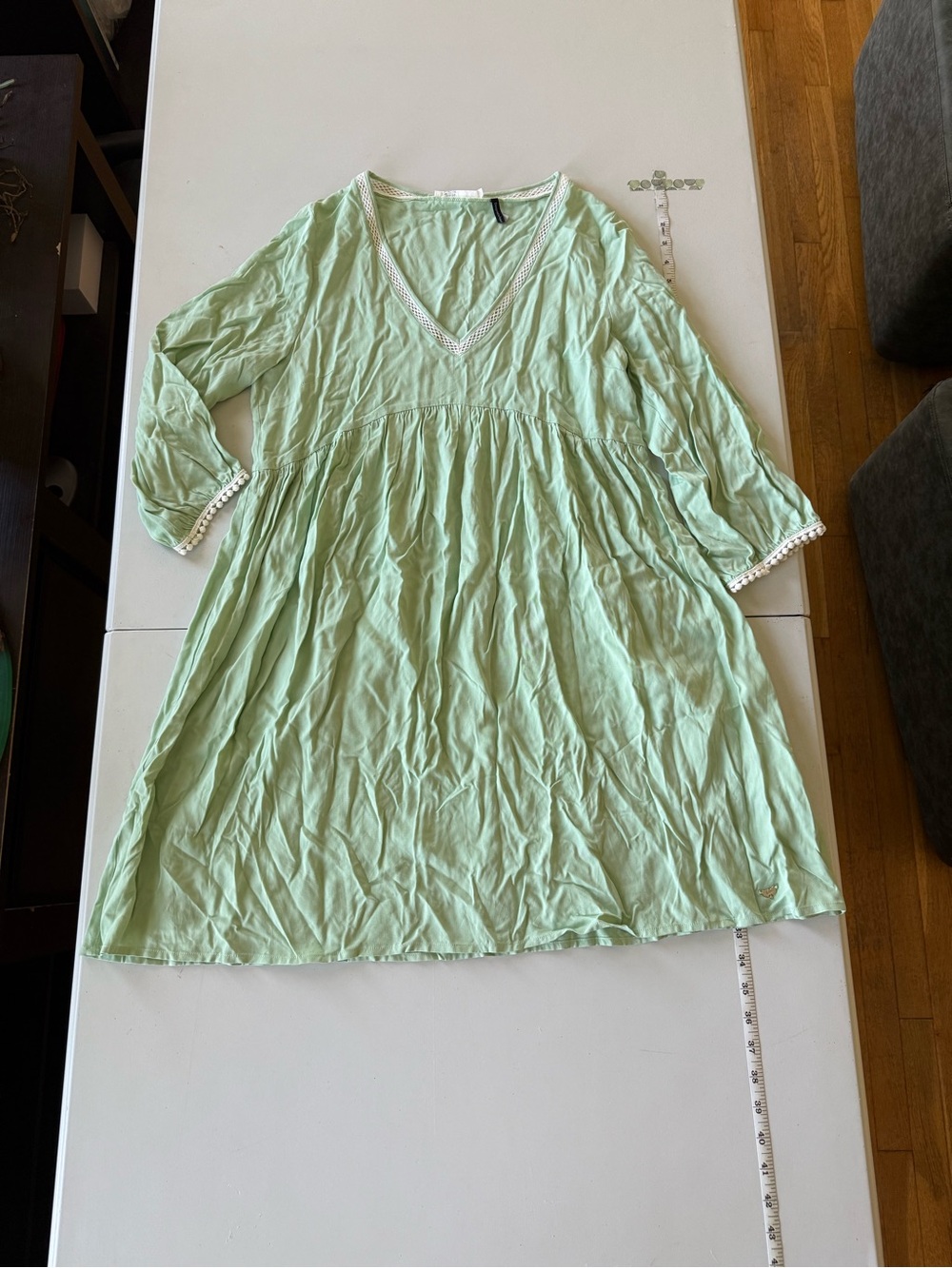 Lipsy Mint Green Butterfly Hem Top